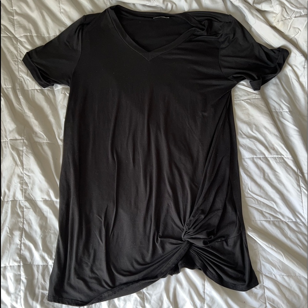 JODIFL Black T-Shirt Dress
